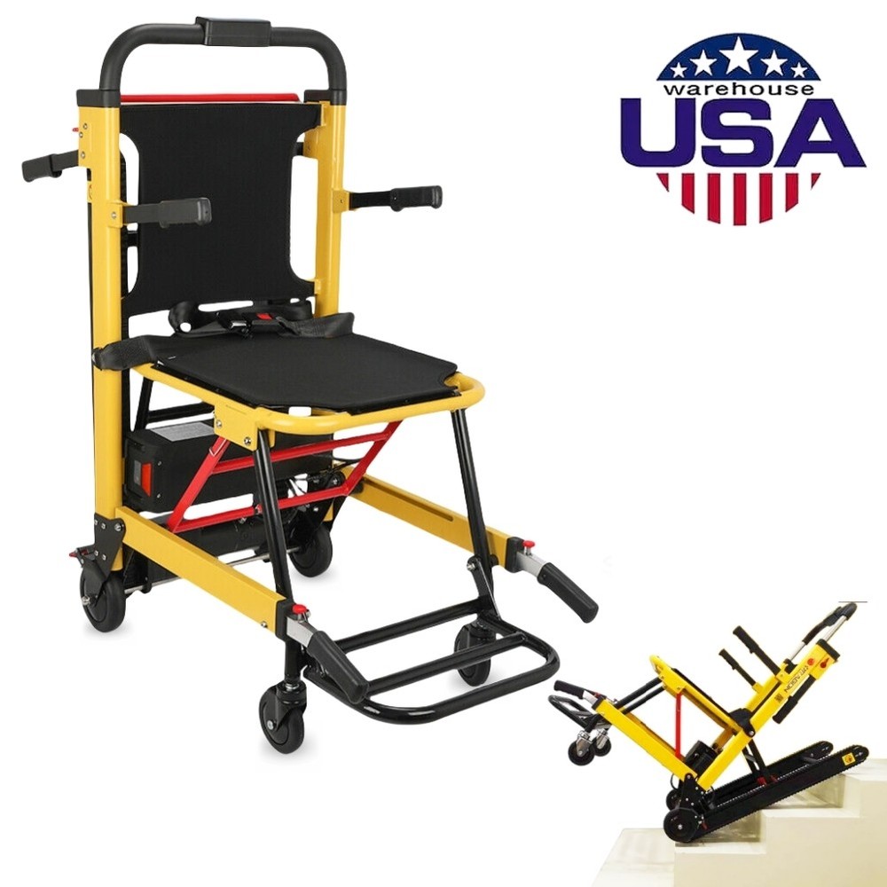 Motorized Climbing Wheelchair Stair Lifting Assist Safe Transport Certified