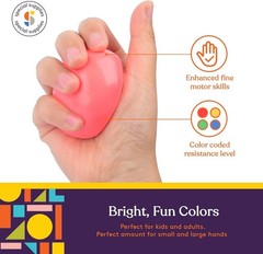 Resistive Therapy Putty for Adults and Teens – 4 Soft Colors for Hand Strength