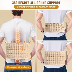 HONGJING Decompression Back Belt with Electric Pump for Lower Back Pain Relief