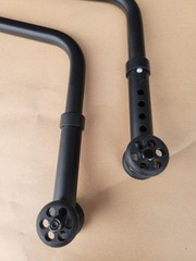 Quickie Wheelchair ANTI TIP TIPPERS WHEELS Wheelie Bars Parts Used Qxi 2 Nitrum