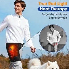 Red Light Therapy Hip Thigh Wrap with 105 LED Beads 660-850nm Light 3 Heat Level