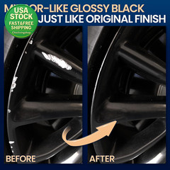 Gloss Black Rim Touch up Paint Pen Car Wheel Scratch Repair Kit 1 Fl Oz