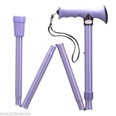 LADIES PINK ERGONOMIC SOFT TOUCH HANDLE ADJUSTABLE FOLDING WALKING CANE-COLORS!!