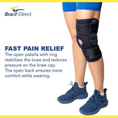Hinged Knee Brace with Open Patella for ACL, PCL, Meniscus Tear, Arthritis