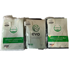 Evo Nation Graduated Compression Socks Mens Size L Multicolor mmHg 3 Pair