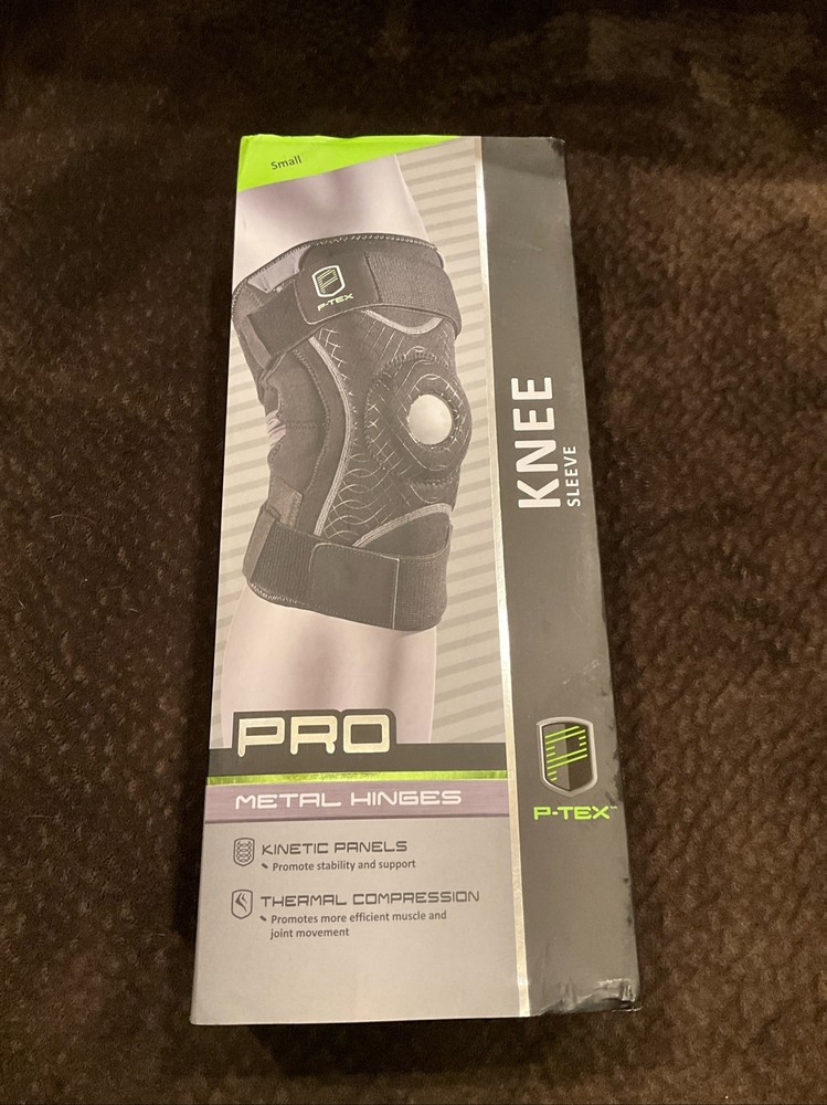 P-TEX PRO KNEE SLEEVE METAL HINGES Sz. Small NEW P-TEXK205