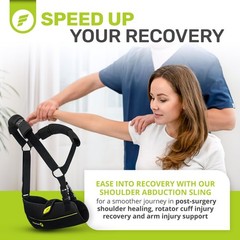 Premium Shoulder Sling with Abduction Pillow – Arm Immobilizer for Athletes (Rig