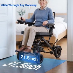 36lb Lightweight Foldable Electric Wheelchair Power Wheelchairs Mobility Scooter