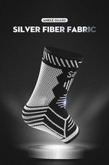 Copper Ankle Brace Compression Sleeve Support Socks Foot Fasciitis Pain Relief