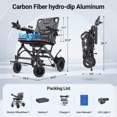 Used Foldable Electric Wheelchairs FDA Certified Medical Mobility Scooter 500W