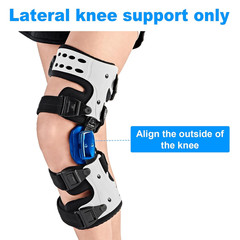 OA Unloader Knee Brace for Osteoarthritis & Joint Pain Relief – Left White
