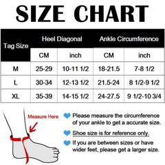 Ankle Brace Compression Support Sleeve Swelling Achilles Tendon Joint Pain Strap