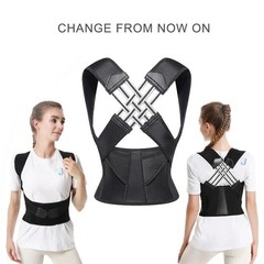 Back Posture Corrector Brace Adjustable Back Support Belt for Women Men
