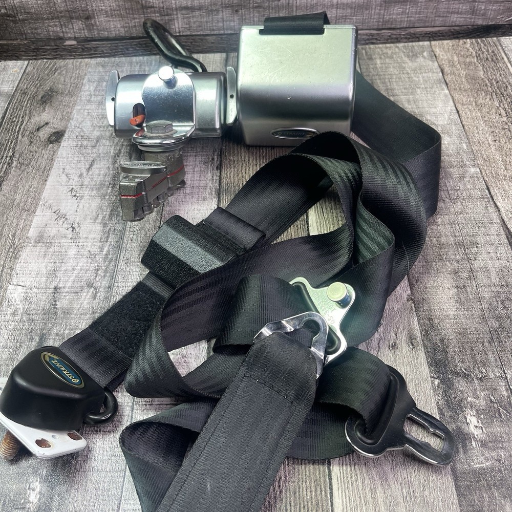 Q’Straint Wheelchair Tie Down L Track Retractor Belt Kit Used Parts AS IS