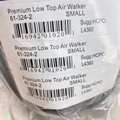 NEW Comfortland Premium Low Top Air Walker Boot Small Black 61-324-2