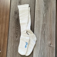 Activa CoolMax White Compression Mid Calf Athletic Socks 20-30 mmHg Small