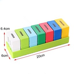 7 Days Pill Medicine Box Portable Travel Weekly Medicine Health Storage Pill Box