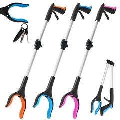 32 Inch GrabRunner Heavy Duty Reacher Grabber Tool – Magnetic – Pink