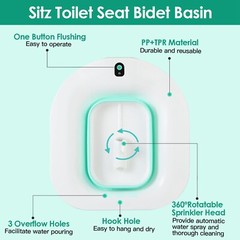 Sitz Bath Tub Basin Electric Folding Bathroom Portable for Postpartum Cleaning
