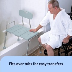 Banco de ducha ajustable y asiento de baño para personas mayores, 350 libra NEW