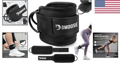 DMoose Ankle Strap for Cable Machine – Padding, Ideal for Glute Workouts