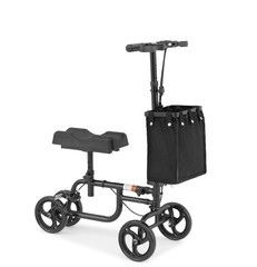 Unbranded Black Steerable Knee Walker Medical Scooter Foot Injuries, Preowned
