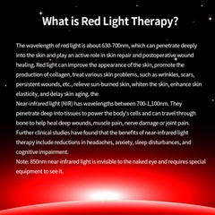 3-in-1 Cordless Knee Massager with Heat Vibration & Red Light Therapy Pain LED