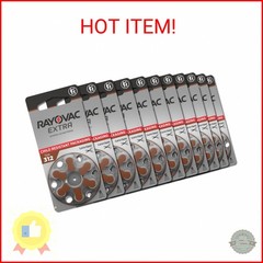 Rayovac Extra Advanced, size 312 Hearing Aid Battery (pack 60 pcs)
