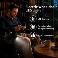3-Pin XLR Head LED Light for Electric Wheelchairs