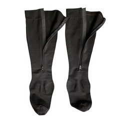 Presadee Firm Compression Socks Closed Toe 20-30 mmHg Zipper Black Knee High