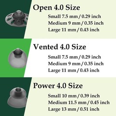 20PCS Power Dome Medium Hearing Aid Accessories for Phonak – Clarity and Comfort