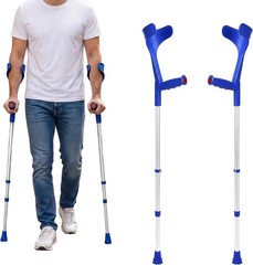 Luxury Adjustable Forearm Crutches for Adults – Lightweight & Durable, Pack of 2