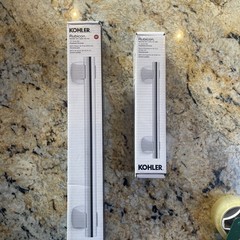 LOT OF 2 – Kohler Grab Bar – 16″ + 9” Rubicon Grab Bar – CHROME