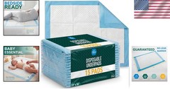 MED PRIDE 15 Disposable Underpads 23“ X 36“ Incontinence Pads, Chux, Bed Cover