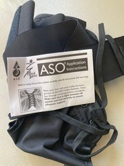 NEW Med Spec ASO X-Large Black Ankle Stabilizer, Adjustable w/ Instr 264016
