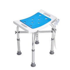 VEVOR Shower Chair Bath Stool Seat Height Adjustable for Bathtub Shower 500lbs