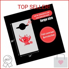 SATINIOR 30 Pieces Crawfish Bib Plastic Lobster Bibs for Adults Disposable Adult