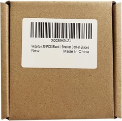 20 Large 2×2 Inch Corner Braces – Black Coated Stainless Steel for DIY Projects