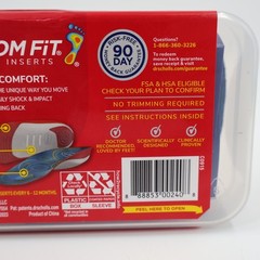 Dr. Scholl’s 420 Custom Fit Orthotic Inserts Unisex 420 Red Blue 3/4 Length