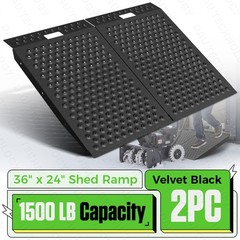 VNN 36″ x 48″ Shed Ramp for Riding Mower 1500LB Anti-Slip Punch Plate Ramp 2PCS