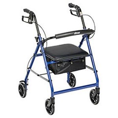 Lightweight 4 Wheel Rollator Rolling Walker Mobility, Weighs only 12 lbs.