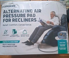 Lunderg Alternating Air Pressure Pad for Recliner Chair – coffee- open box