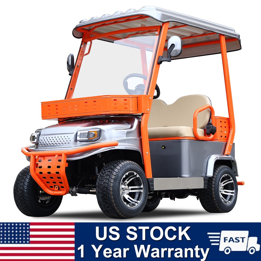 ZVG 2-Seater Electric Golf Cart with 800lb Capacity 60V 1800W 24mph 35 Miles