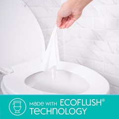 Moisture-Lock Nice ‚N Clean Flushable Wipes | 180 Count for Comfort & Cleansing