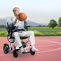 VEVOR Electric Wheelchair 300lbs Capacity Foldable Lightweight 13 Mile