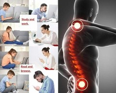 Adjustable Back Support Cushion & Back Support Posture Corrector Pack(Bulk3Sets)