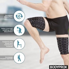 BODYPROX Thigh Compression Sleeve(1 Pair), Hamstring Compression Sleeve