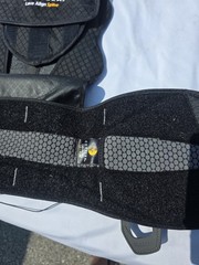 Corflex Lace Align Spine Back Brace Size L Black/Gray Adjustable Lace Outlast