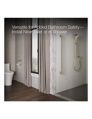 KOHLER PURIST 12-INCH GRAB BAR K-11891-AF, VIBRANT FRENCH GOLD