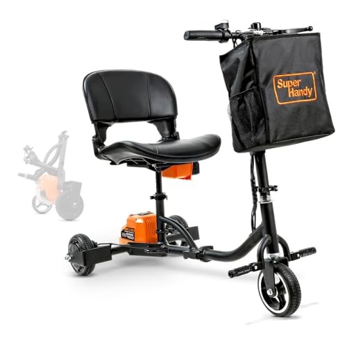 SuperHandy Passport Mobility Scooter GUT112-2BAT – Foldable, 3 Wheel, Airline